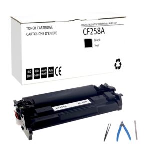 White Box CF258A Toner (No Chip) – Black